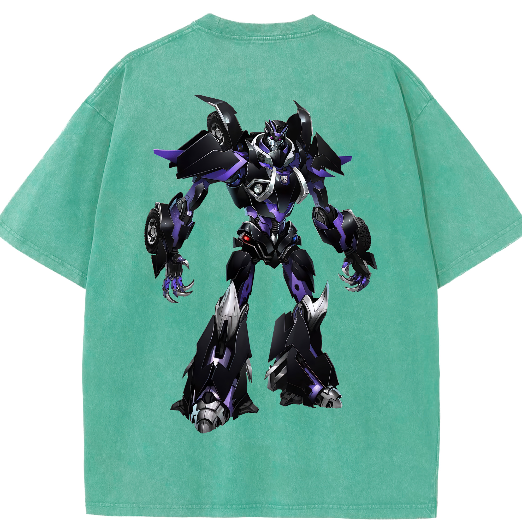 （画像用） Transformers トランスフォーマー 綿100% ヴィンテージ風 半袖Tシャツ（背面プリント）